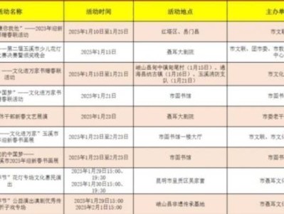 2025玉溪市春节活动汇总（内容+时间+地点）
