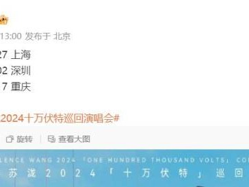 2024汪苏泷重庆演唱会什么时候？