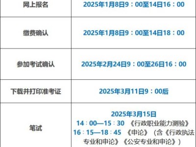 2025广东省考笔试是什么时候?(附完整省考时间表)