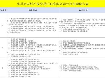 屯昌县农村产权交易中心有限公司2024考核招聘