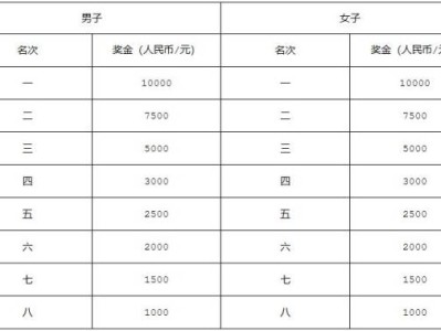 2024年南宁马拉松奖金