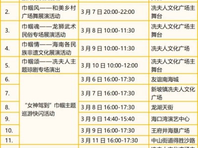 2025海口冼夫人文化节文化展演活动(时间+地点+演出)