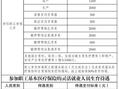 乌鲁木齐生育保险可以享受什么待遇