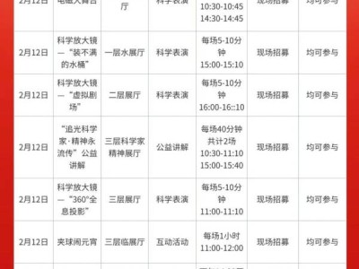 2025深圳市科学馆元宵喜乐会活动内容