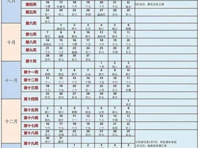 六盘水师范学院2024-2025学年校历