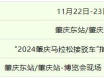 2024肇庆马拉松领物有交通接驳车吗?