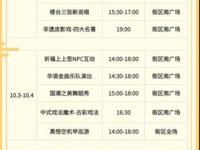 2024国庆节徐州云东印巷街区活动时间表