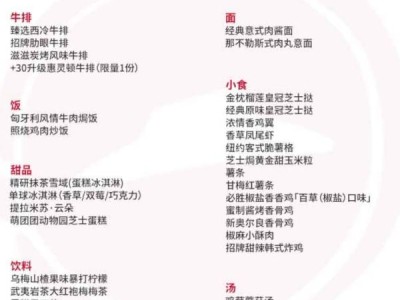 2024必胜客自助餐菜单有什么