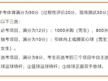 2025年唐山市中考体育都考什么?