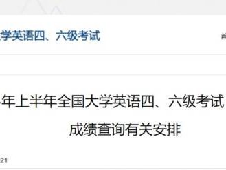 2024英语四六级成绩什么时候公布(附查询入口)