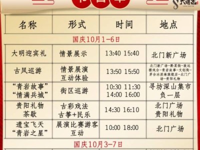 2024青岩古镇国庆活动攻略