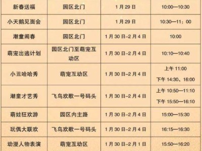 2025洛阳从政坊游园春节节目单