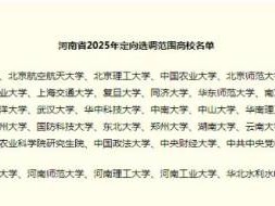 2025河南省定向选调生报考条件是什么