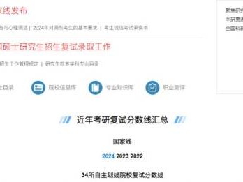2024考研国家线公布时间（往年时间+查询入口）