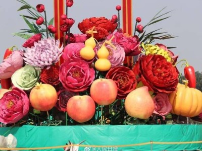2024年天安门广场国庆主题花篮什么时候完工?