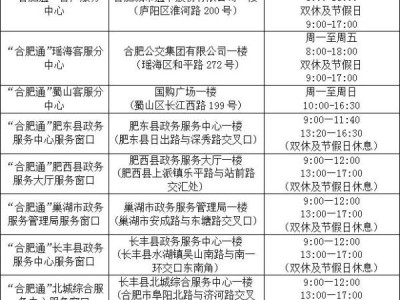 关于2024年“合肥通”七类优惠卡年审的通知