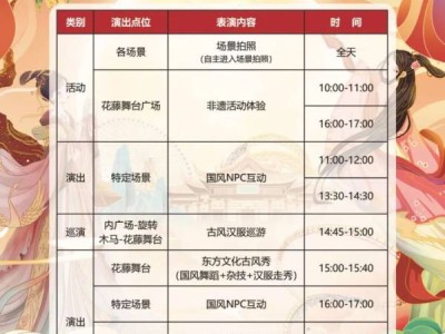 2024国色天乡陆地乐园国庆东方艺术节活动一览（附演出表）