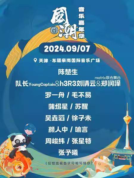 2024天津国潮音乐嘉年华什么时候结束？