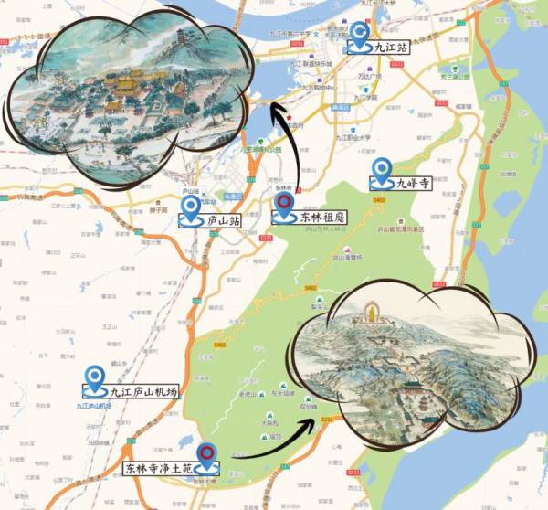 九江庐山东林寺净土苑和祖庭的区别