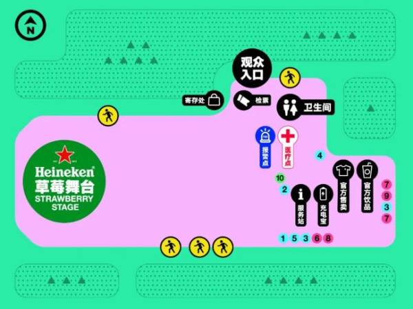 2024大连草莓音乐节现场地图