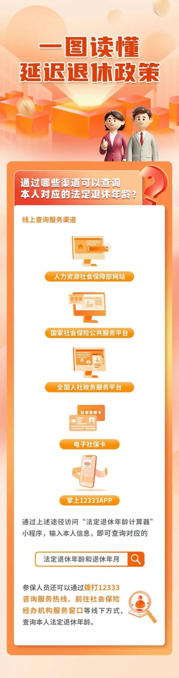 自己什么时候退休去哪里查?一组图了解（6）