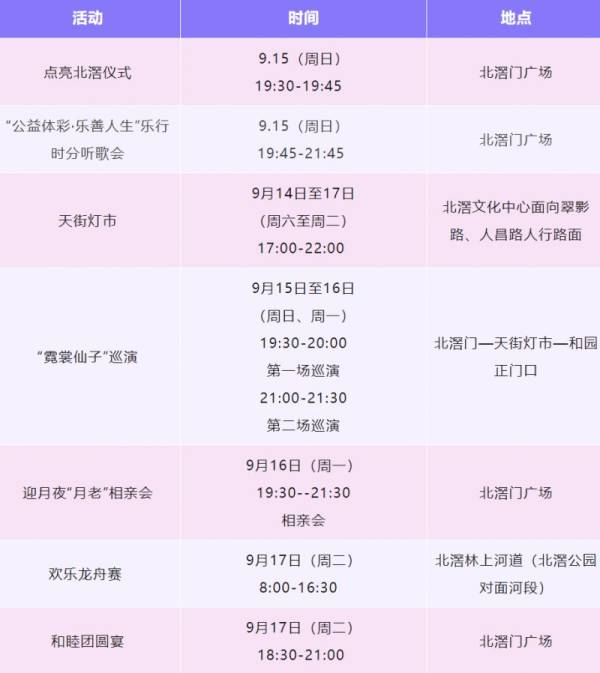 2024佛山中秋免费活动汇总（3）