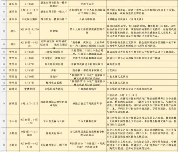 石家庄中秋节文化类活动汇总（2024）（5）