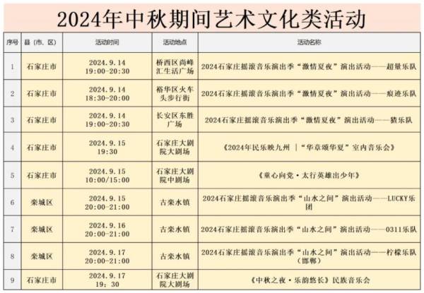 石家庄中秋节文化类活动汇总（2024）（11）