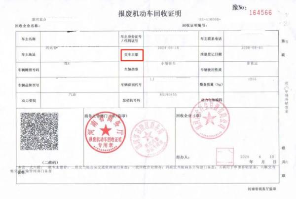 2024许昌车辆以旧换新补贴需要什么材料
