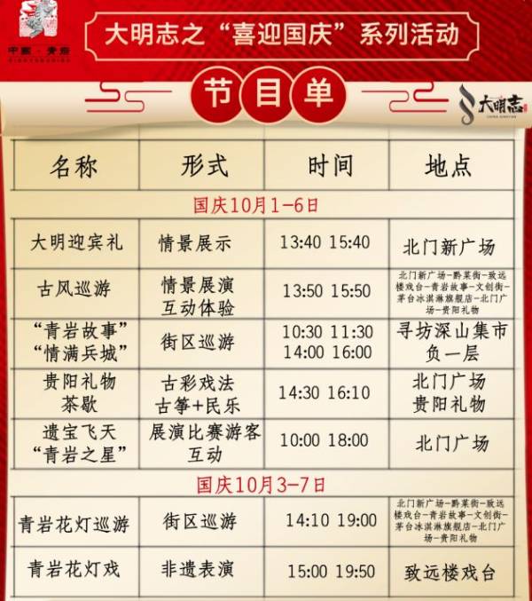 2024青岩古镇国庆活动攻略