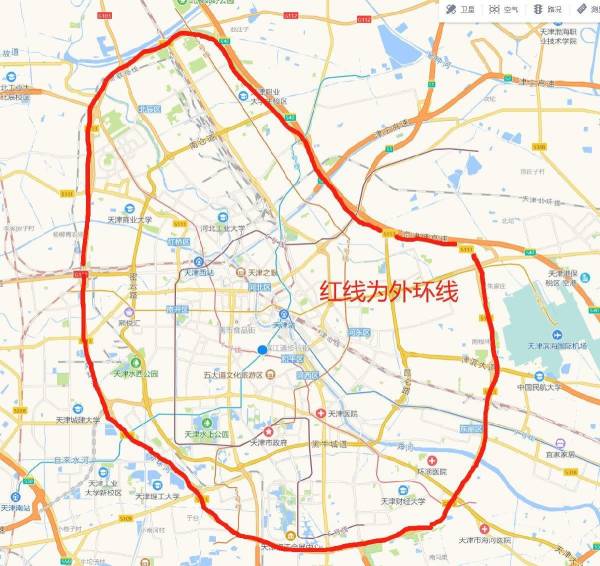 外地车在天津限行时间和范围