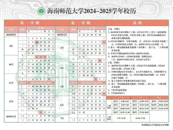 海南各高校2025年暑假放假时间汇总（2）