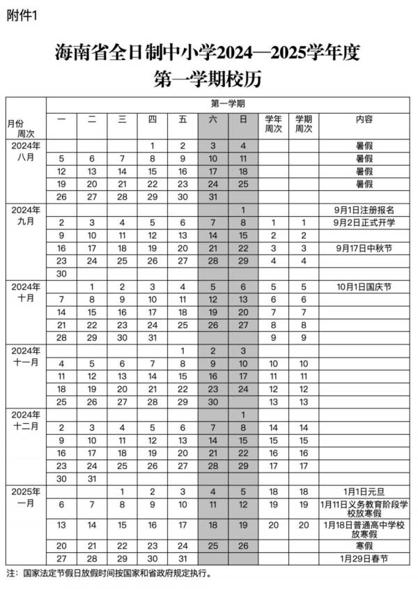 2025海口幼儿园什么时候放寒假