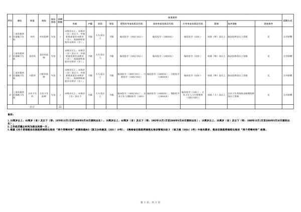 2024三亚中心医院医疗集团公开招聘（岗位+条件+报名）（3）