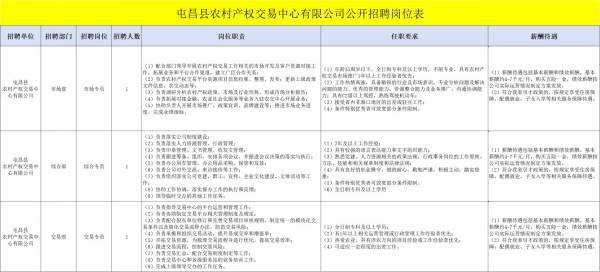 屯昌县农村产权交易中心有限公司2024考核招聘
