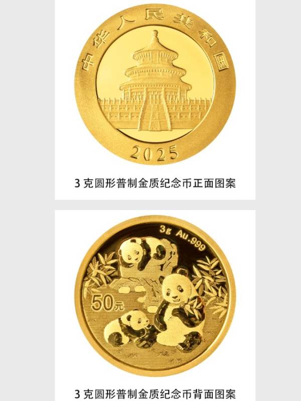 2025熊猫贵金属纪念币图案是什么样的?附正背面图案（4）
