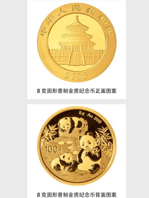 2025熊猫贵金属纪念币图案是什么样的?附正背面图案（3）