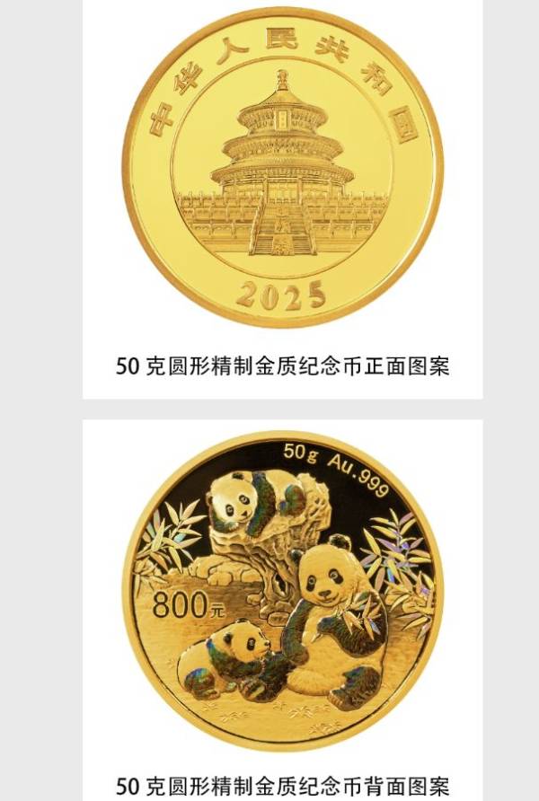 2025熊猫贵金属纪念币图案是什么样的?附正背面图案（11）