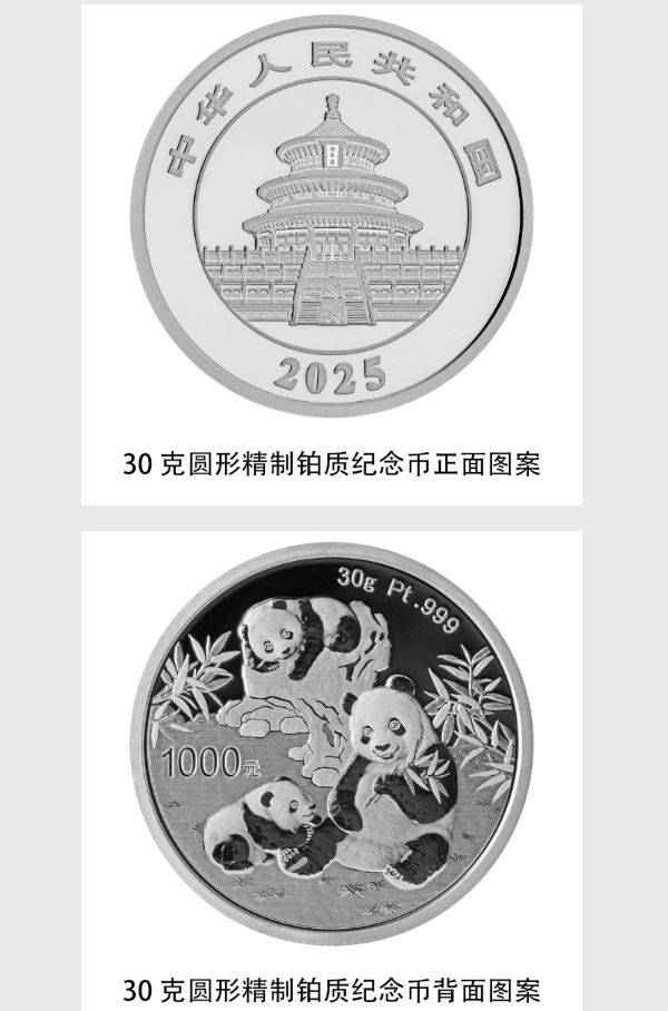 2025熊猫贵金属纪念币图案是什么样的?附正背面图案（14）