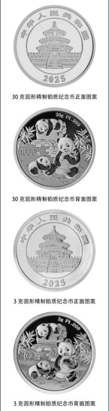 2025熊猫贵金属纪念币图案（正面+反面）（7）