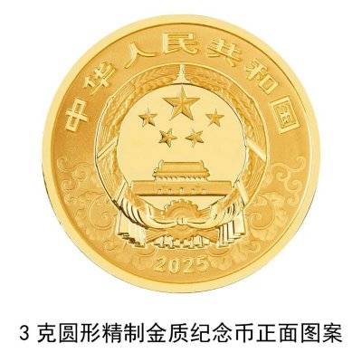 2025中国乙巳蛇年贵金属纪念币图案（7）