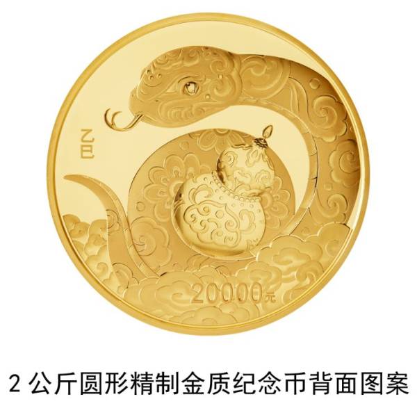 2025蛇年贵金属纪念币图案样式（4）