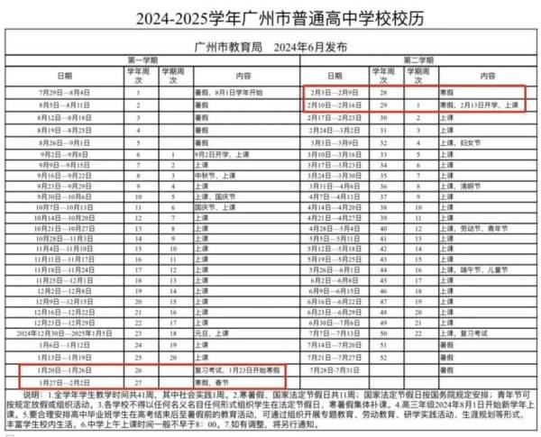2024广州市中小学什么时候放寒假?(3) 2024广州市中小学什么时候放寒假?(3)