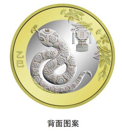 2025年蛇年贺岁纪念币纪念钞图案样式（示意图）（2）