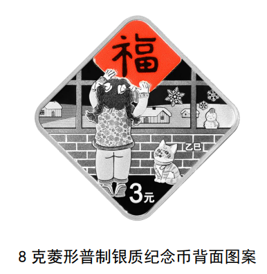 2025年蛇年贺岁纪念币纪念钞图案样式（示意图）（8）