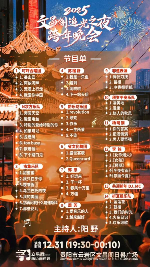 2024-2025贵阳文昌阁跨年元旦活动