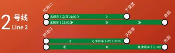2025跨年夜重庆2号线晚上什么时候收班？