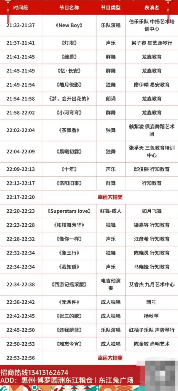 2025年博罗东江粮仓跨年夜有什么活动?（2）
