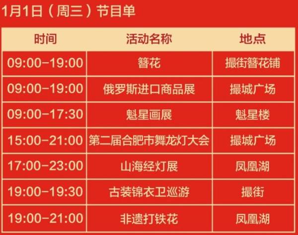 2025合肥撮街跨年夜有什么活动（2）