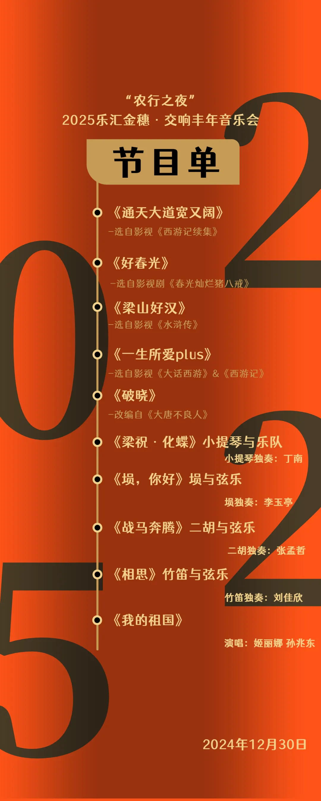 农行之夜2025洛阳新年音乐会(时间+节目单+购票入口)(2) 农行之夜2025洛阳新年音乐会(时间+节目单+购票入口)(2)